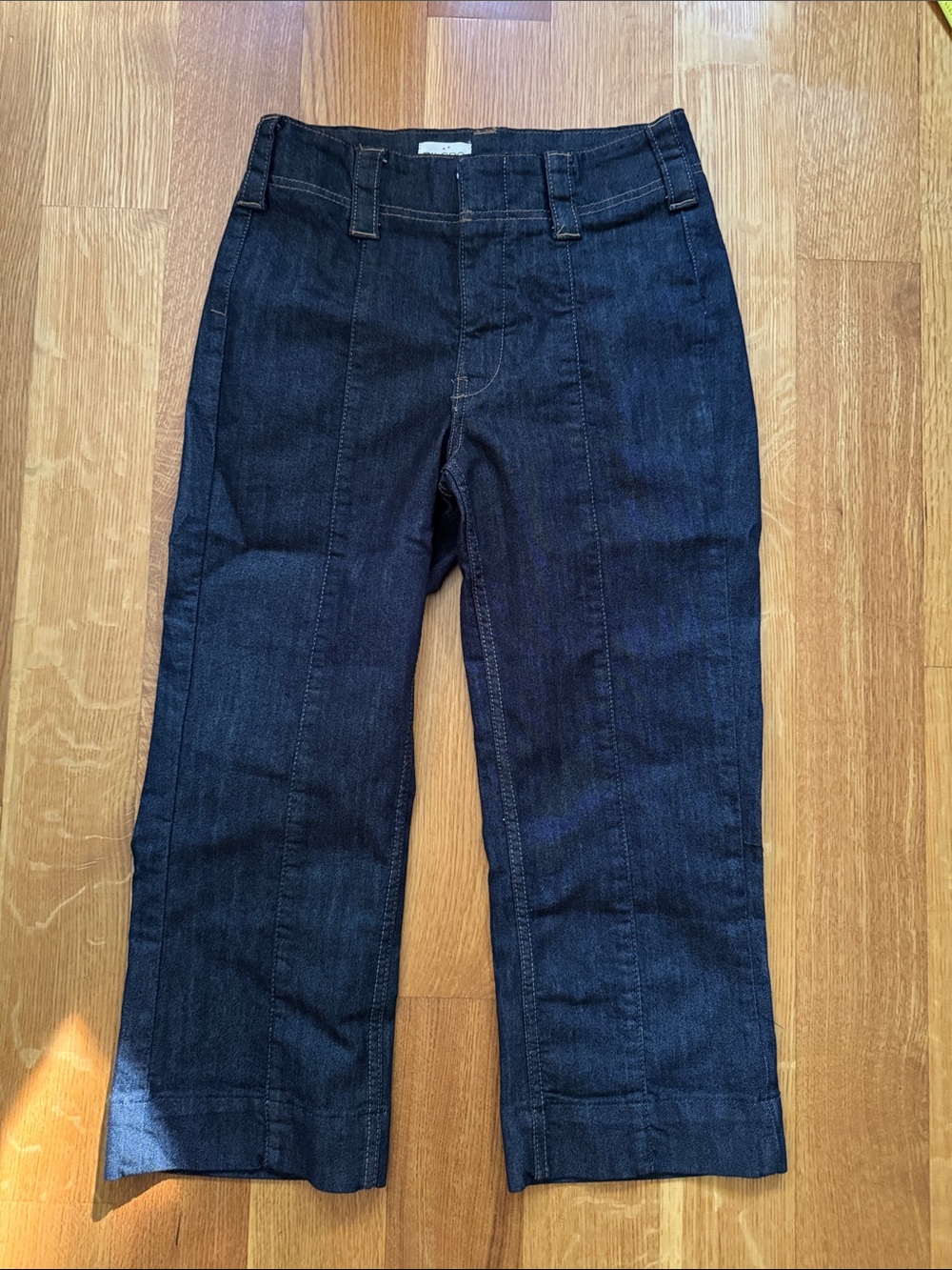 Anthropologie Maeve Slim 70’s High-Rise Crop Flare Jeans, NWOT, 27 - Picture 5 of 11